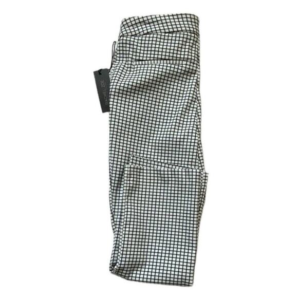 Rachel Zoe Pants Womens 6 Houndstooth Flat Front Stretch Casual Formal Chino NWT - Picture 9 of 12